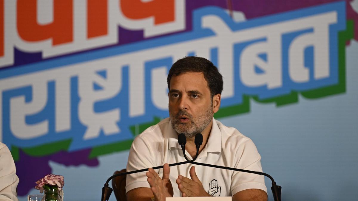 Maharashtra’s battle is between two crorepatis and the poor, says Rahul Gandhi