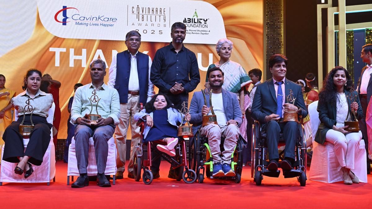 Six persons with disabilities honoured at CavinKare Ability Awards 2025