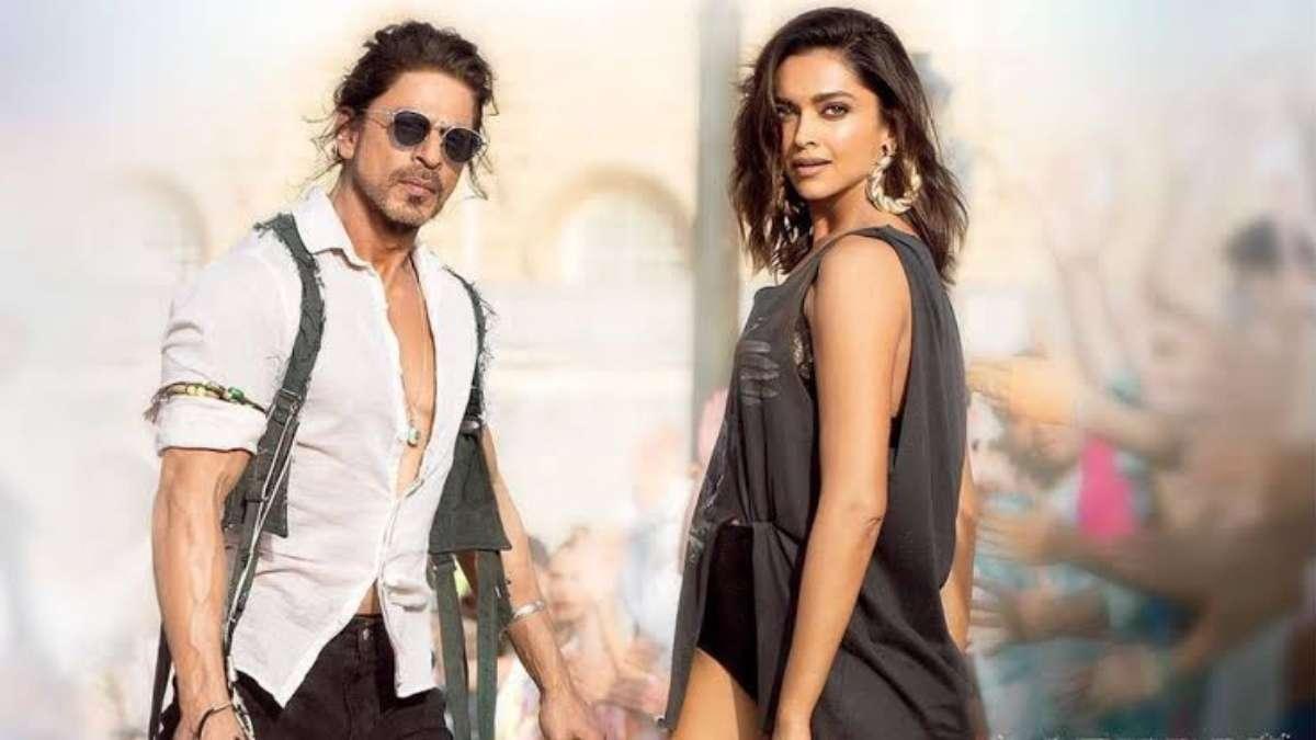 Shah Rukh Khan and Deepika Padukone in a still from ‘Pathaan’ (2023).