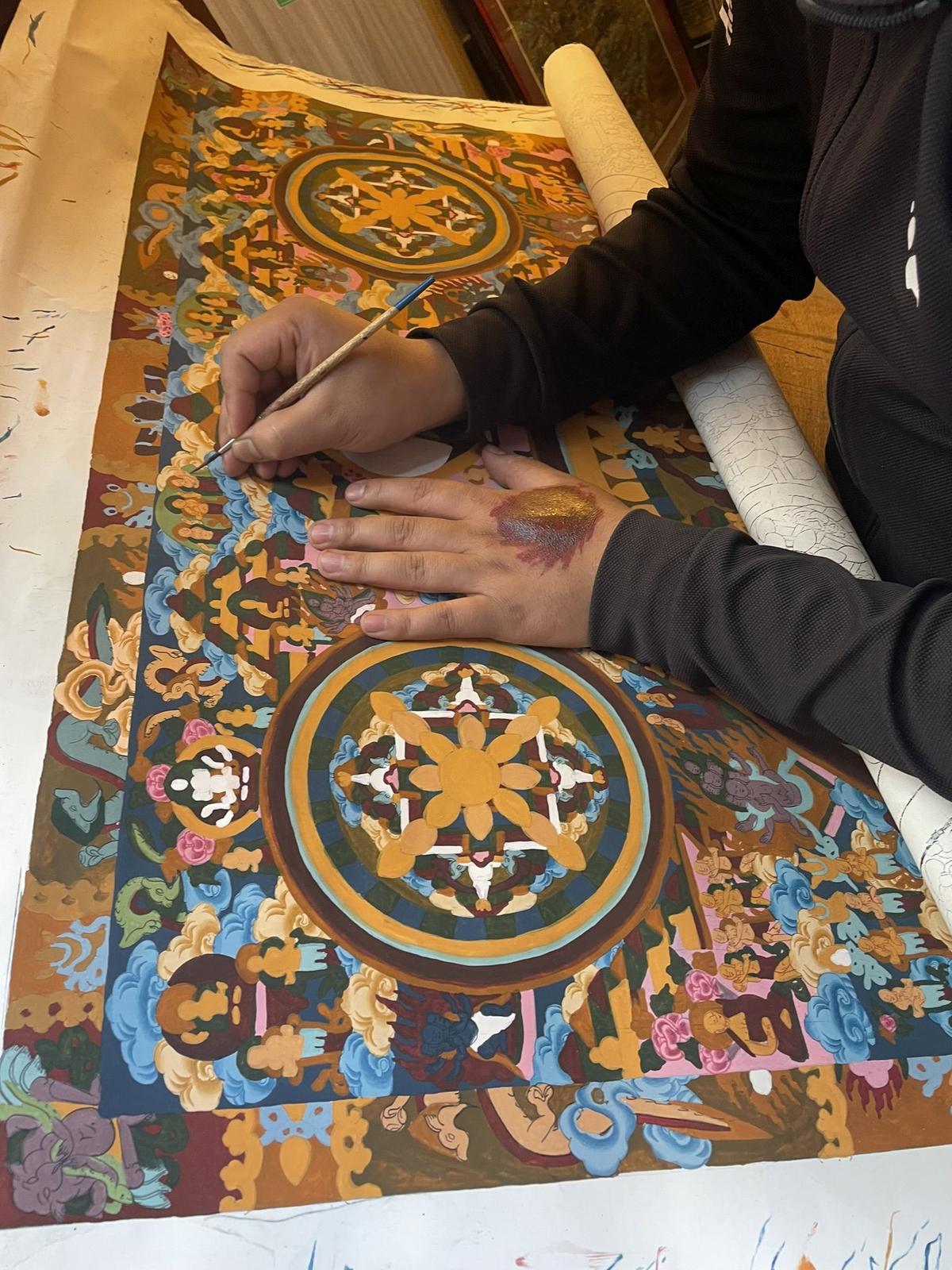 From pigment to prayer: A journey into the Thangka studios in Nepal ...
