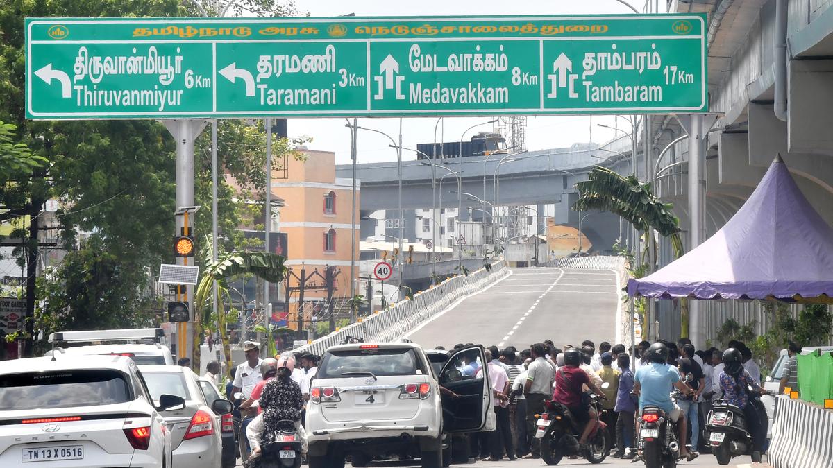 Velachery, Perungalathur flyovers opened for traffic The Hindu