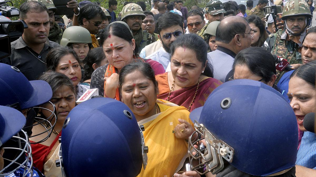 Central BJP team, West Bengal Cong. president stopped from visiting Sandeshkhali