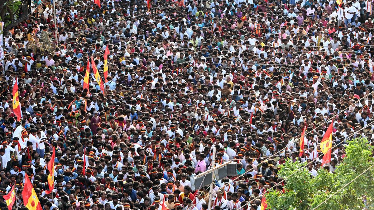 Central Forensic Science Laboratory officials inspect Karur stampede site
