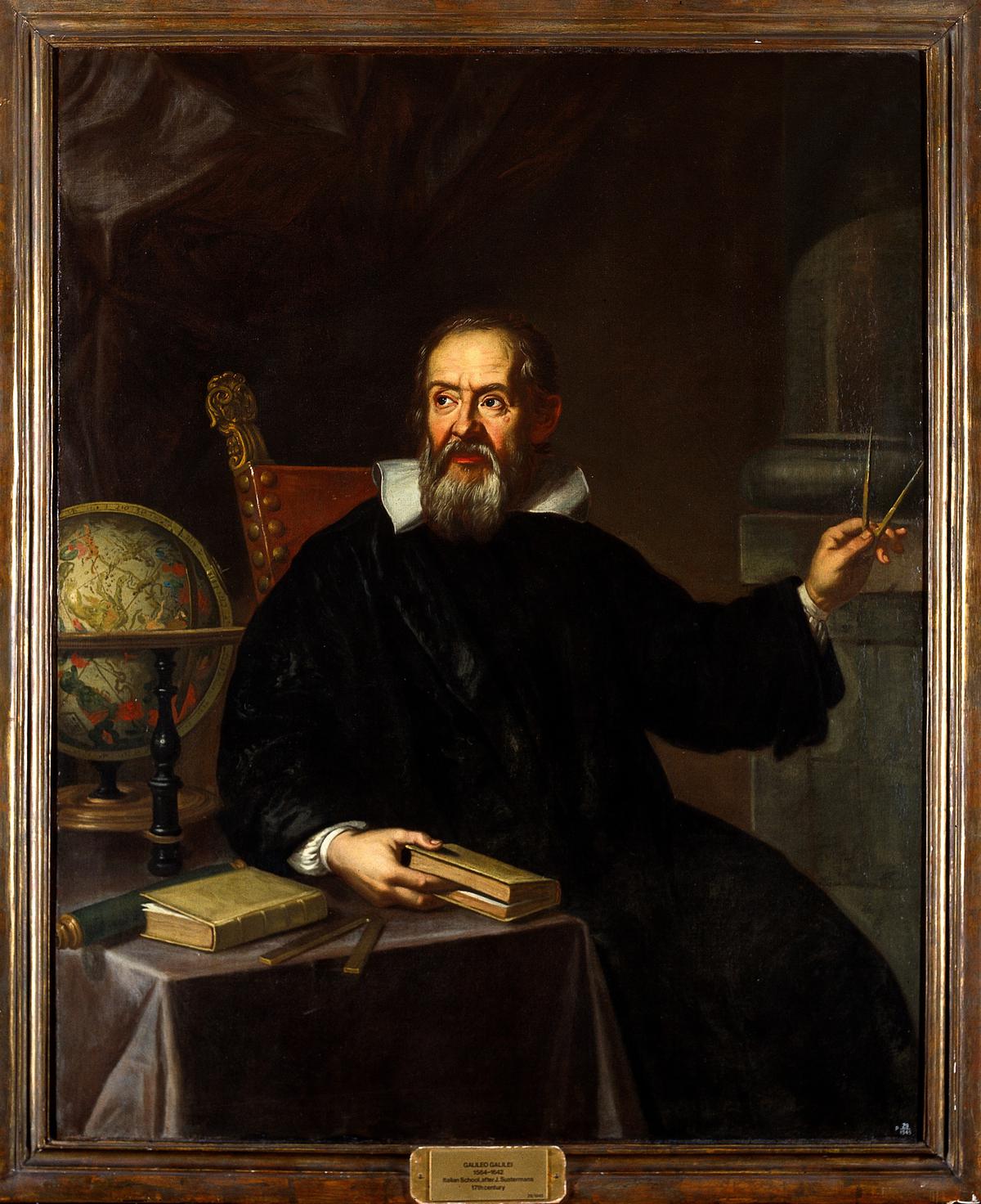 Oil painting of Galileo