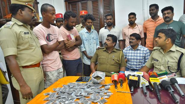 Three persons arrested in ganja case