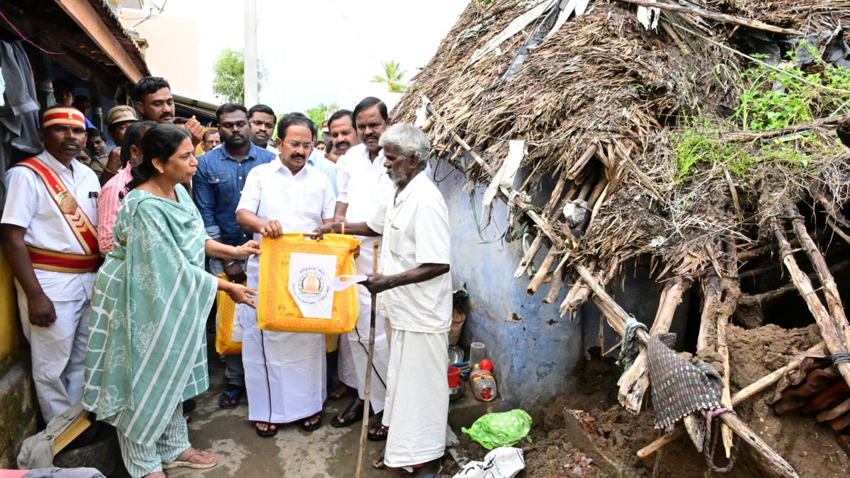Tourism Minister tours rain-hit areas in Dharmapuri