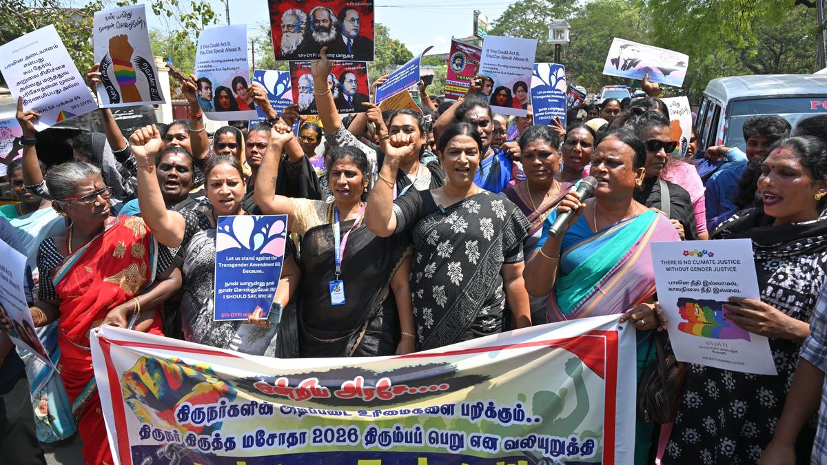 Transgenders go on rally condemning Transgenders Amendment Bill 2026