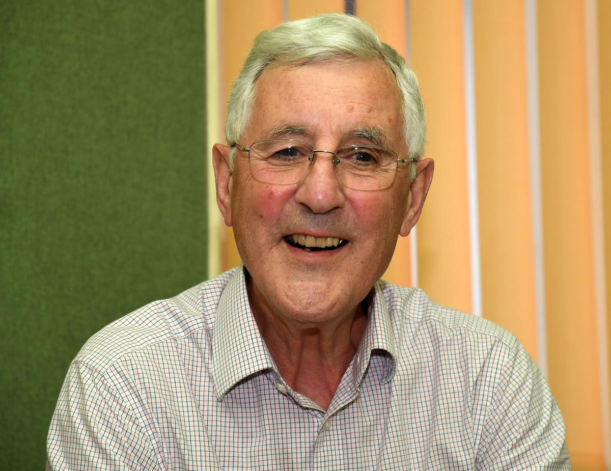 Mike Brearley during his visit to Chennai in 2018.