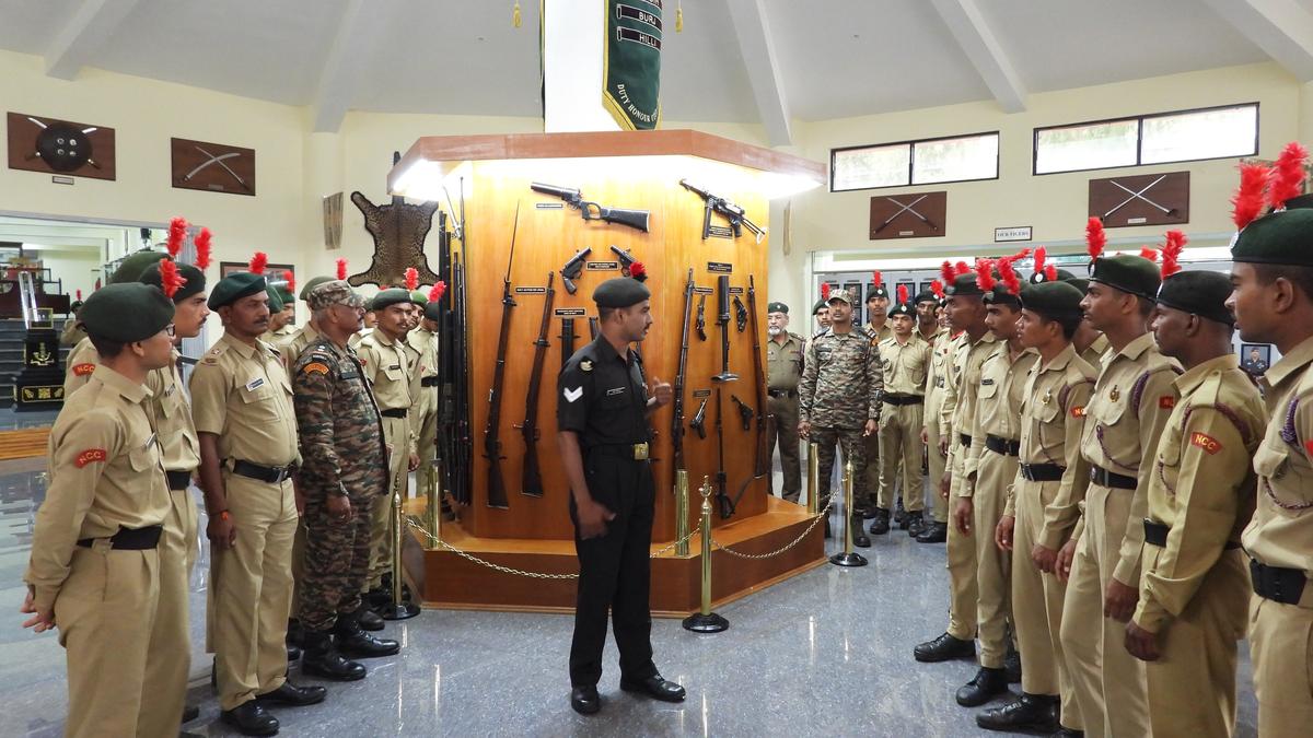 MLIRC officers interact with NCC cadets