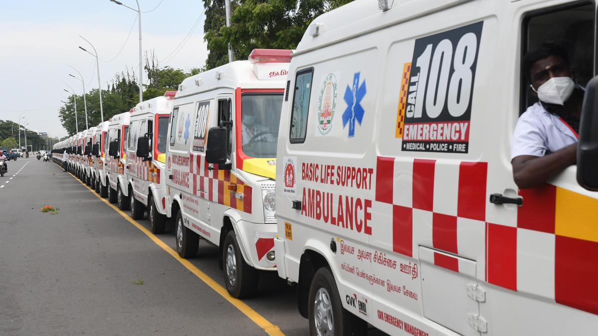 108 ambulance service handles over 25,000 emergency cases across four districts in April