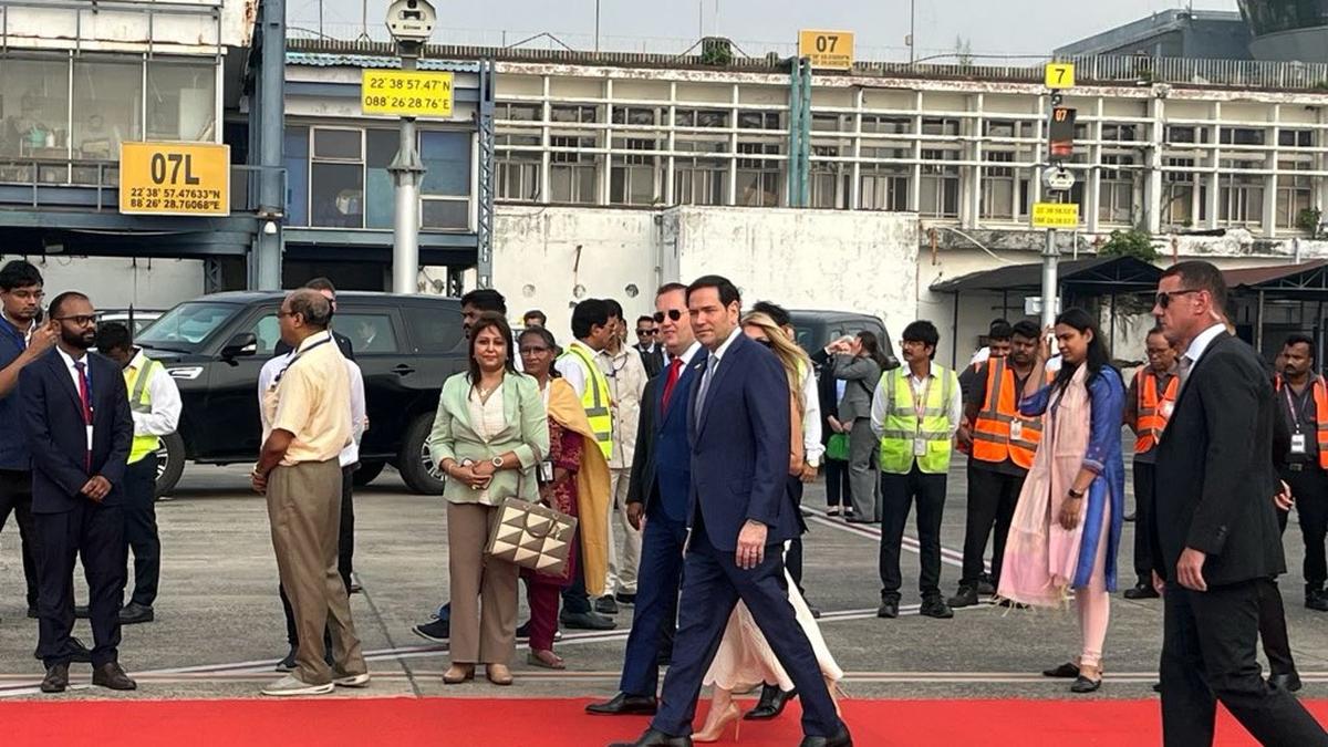 U.S. Secretary of State Marco Rubio arrives in Kolkata as part of his four day visit to India