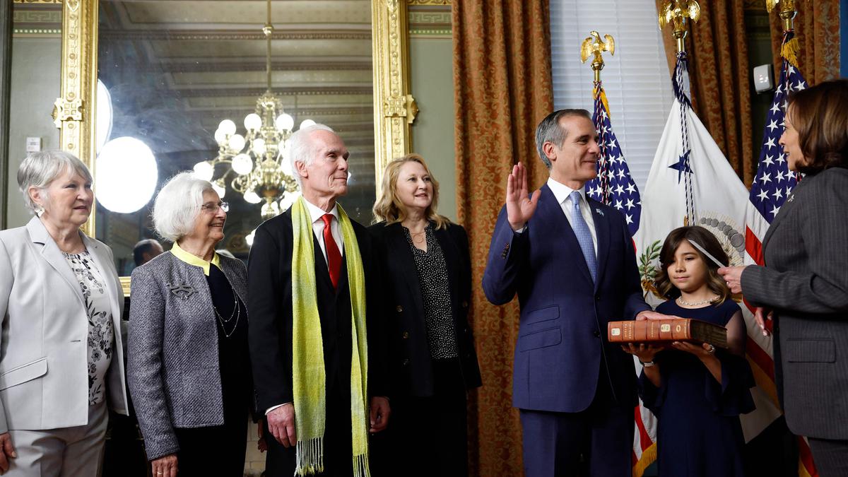 Eric Garcetti sworn in as U.S. Ambassador to India