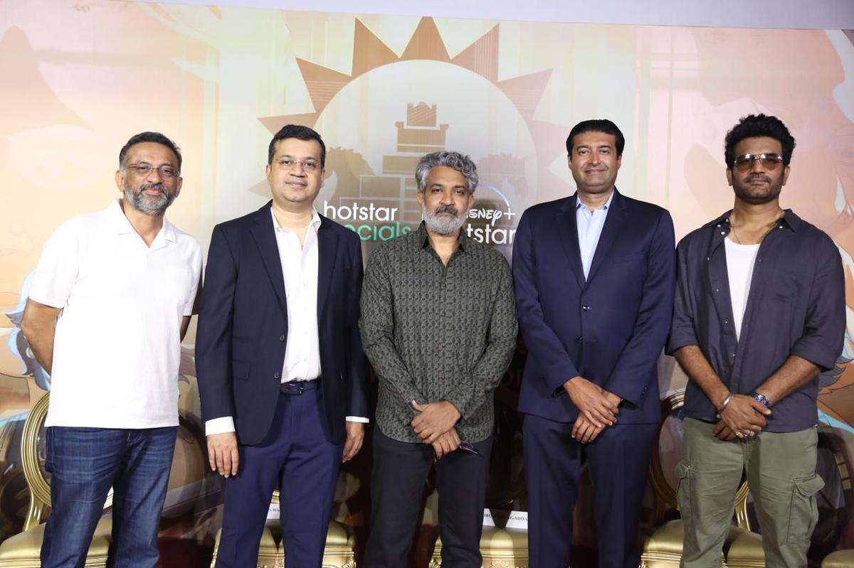 Shobu Yarlagadda, Gaurav Banerjee, Rajamouli, Sharad Devarajan and Sharad Kelkar