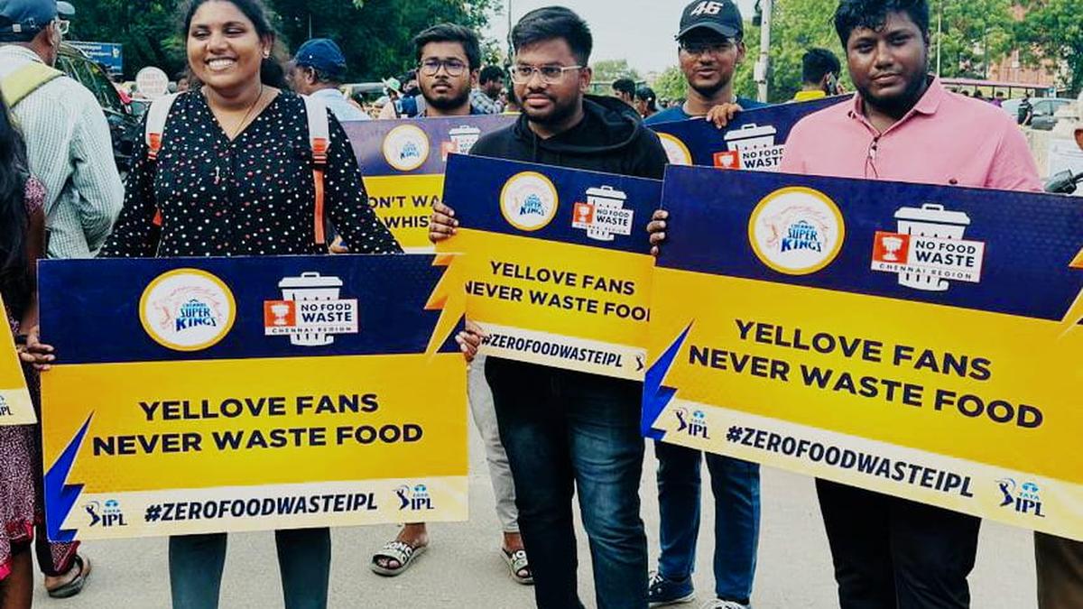 ‘Yellow fans never waste food, do you?’