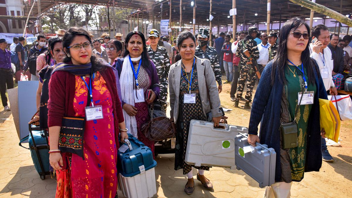 Morning Digest | Tripura goes to the polls today; merchandise exports fall for 2nd month in a row, and more