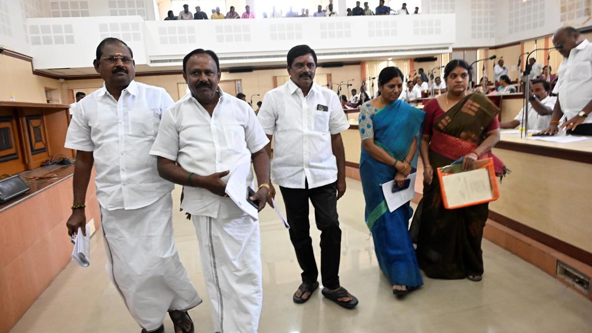 AIADMK councillors stage walkout over property tax and neglected wards in Erode