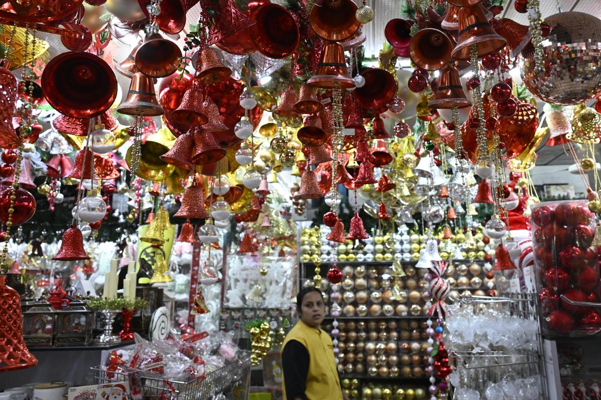 Colourful  decorative bells 