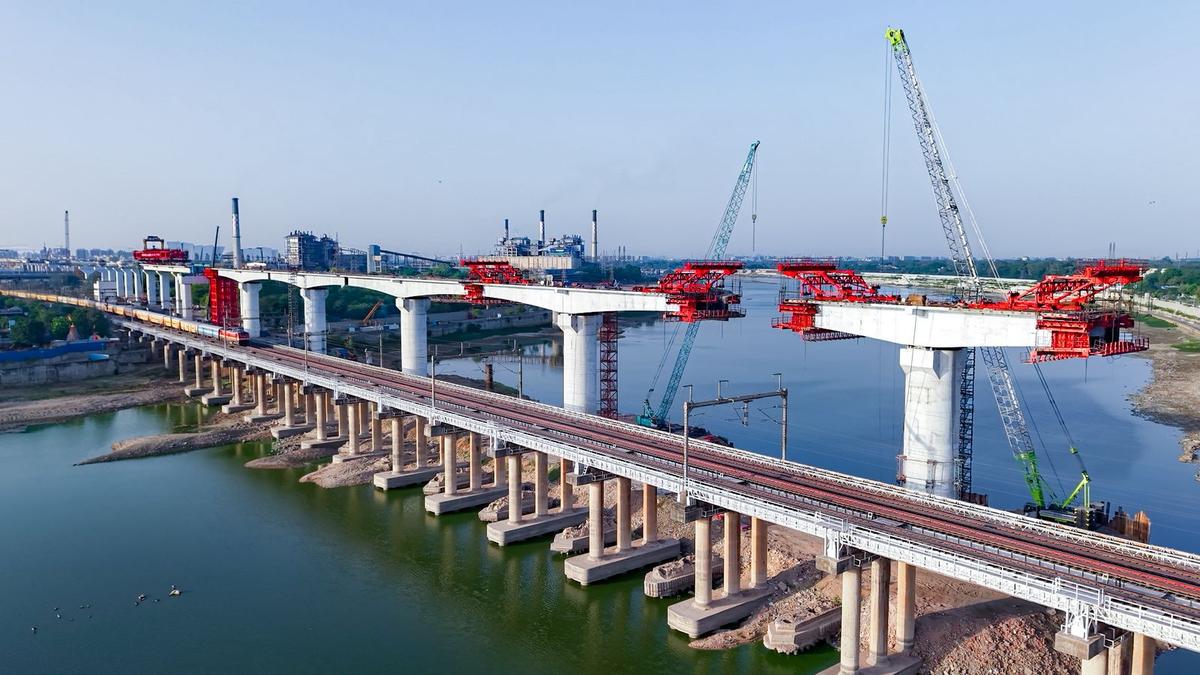 12-storey-high bridge being built over Sabarmati for bullet train project