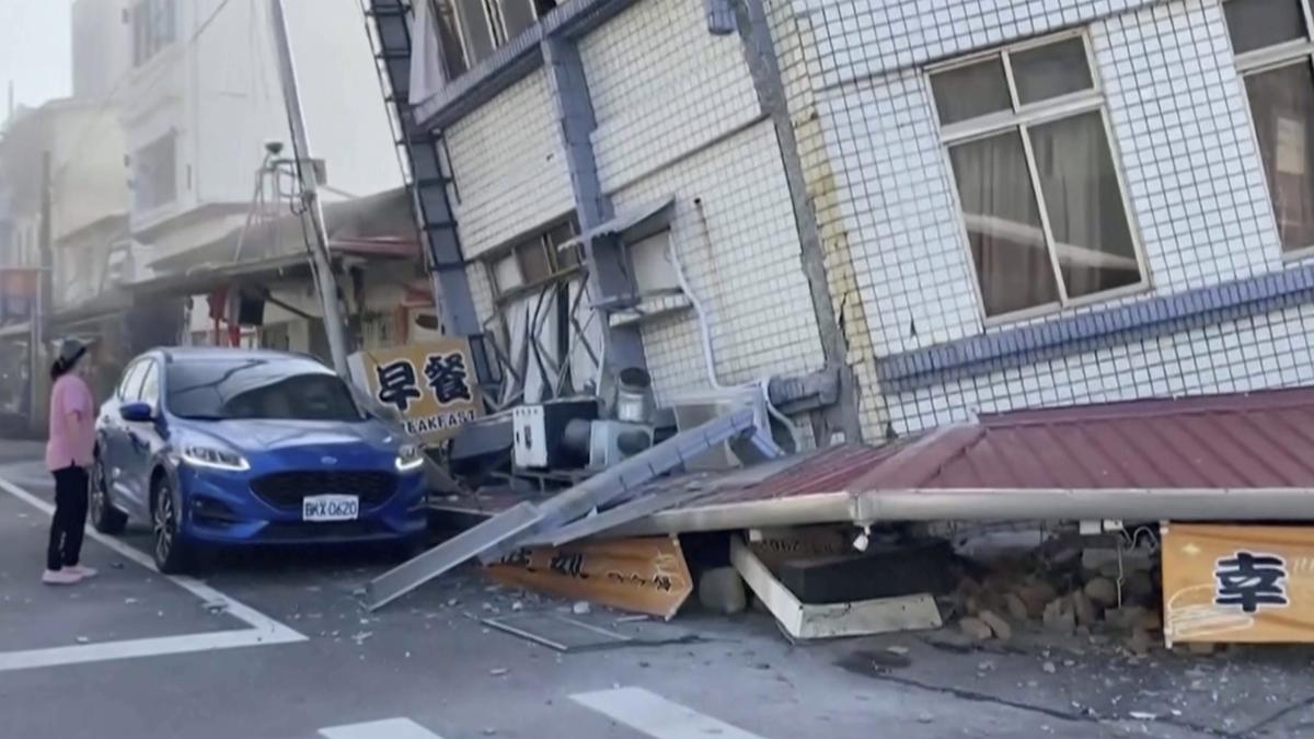 Taiwan rocked by strong earthquake that triggers tsunami warning