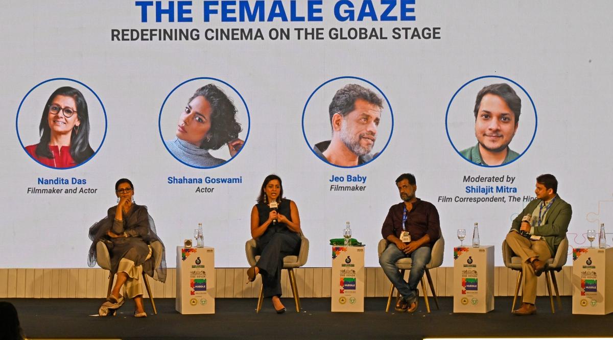 Actors Nandita Das, Shahana Goswami, director Jeo Baby, in conversation with The Hindu’s Film Correspondent Shilajit Mitra Actors Nandita Das, Shahana Goswami, director Jeo Baby, in conversation with The Hindu’s Film Correspondent Shilajit Mitra