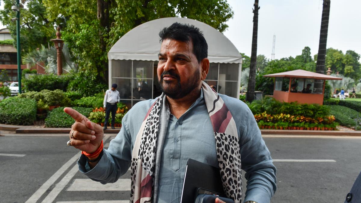 Wrestlers sexual harassment case | Touching a woman without sexual intent is no offence, Brij Bhushan tells court