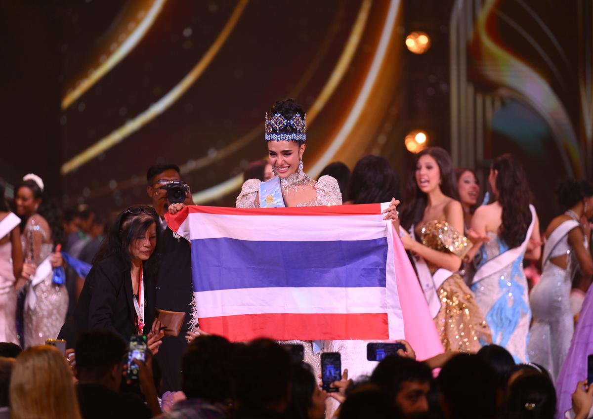 Miss Thailand Opal Suchata Chuangsri crowned Miss World 2025 at the 72nd edition of the Miss World pageant on Saturday at the HITEX Exhibition Centre in Hyderabad, Telangana. The winner was crowned by Miss World 2024 Krystyna Pyszková . Miss Thailand Opal Suchata Chuangsri crowned Miss World 2025 at the 72nd edition of the Miss World pageant on Saturday at the HITEX Exhibition Centre in Hyderabad, Telangana. The winner was crowned by Miss World 2024 Krystyna Pyszková .