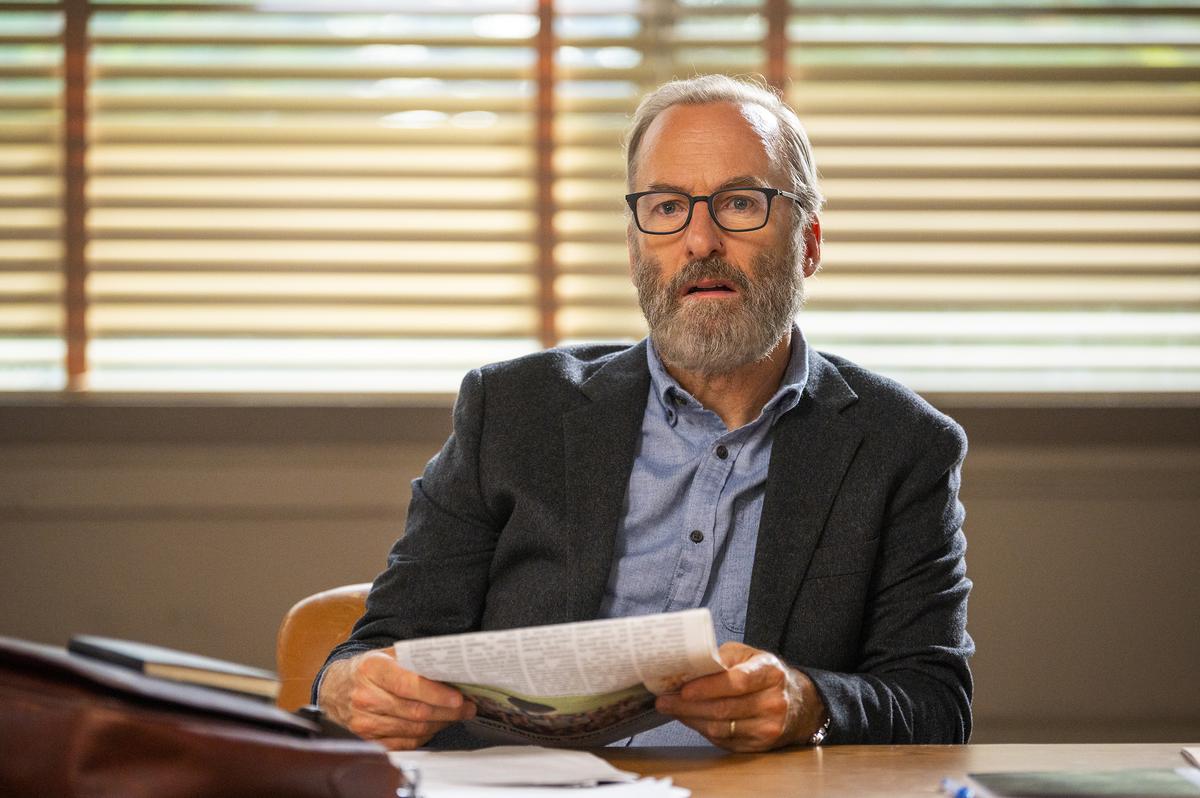 Bob Odenkirk as Hank in a scene from 'Lucky Hank'