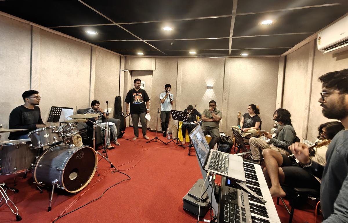 Jamming room at Wind Horse Records (WHR) Studio in Banjara Hills in Hyderabad 