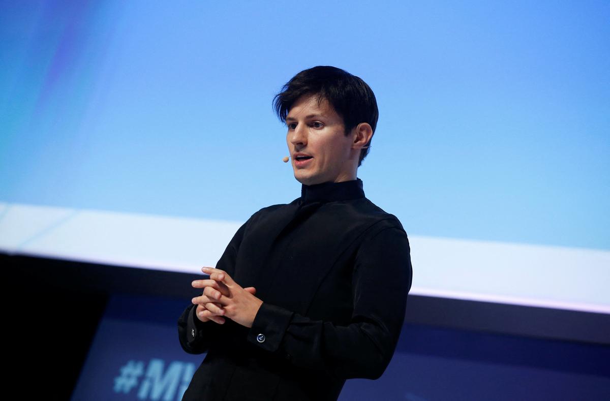 File photo of Founder and CEO of Telegram Pavel Durov.