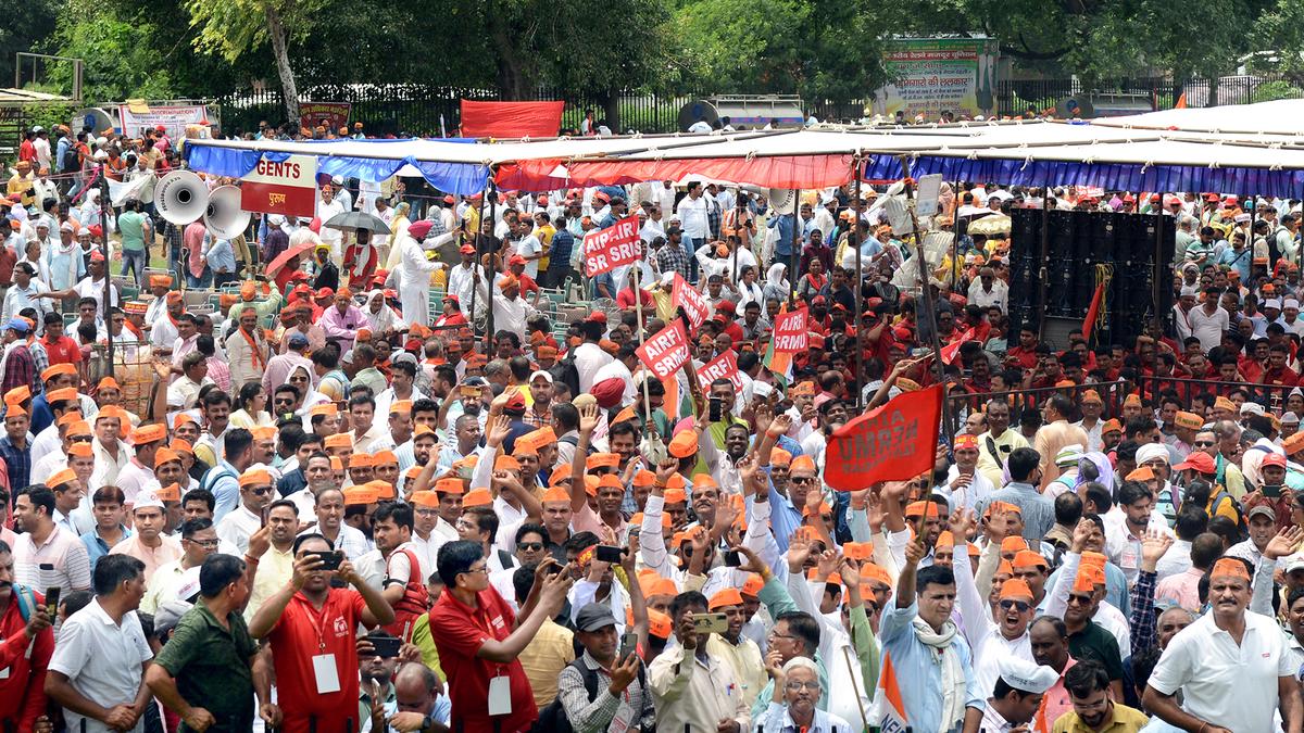 Government employees defer indefinite strike plan demanding restoration of the old pension scheme