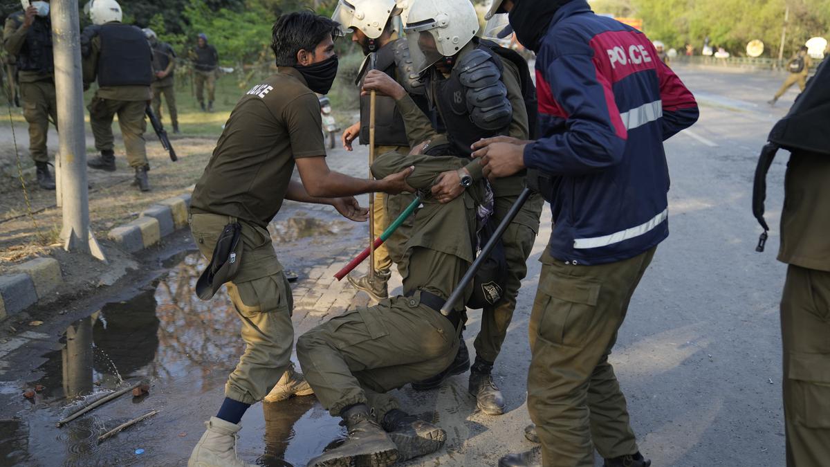 One killed as police use water cannon, tear gas on Imran Khan’s supporters in Lahore