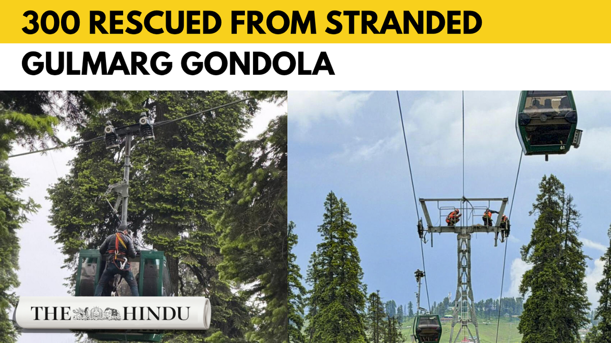 Tourists trapped for hours in Gulmarg cable cars rescued