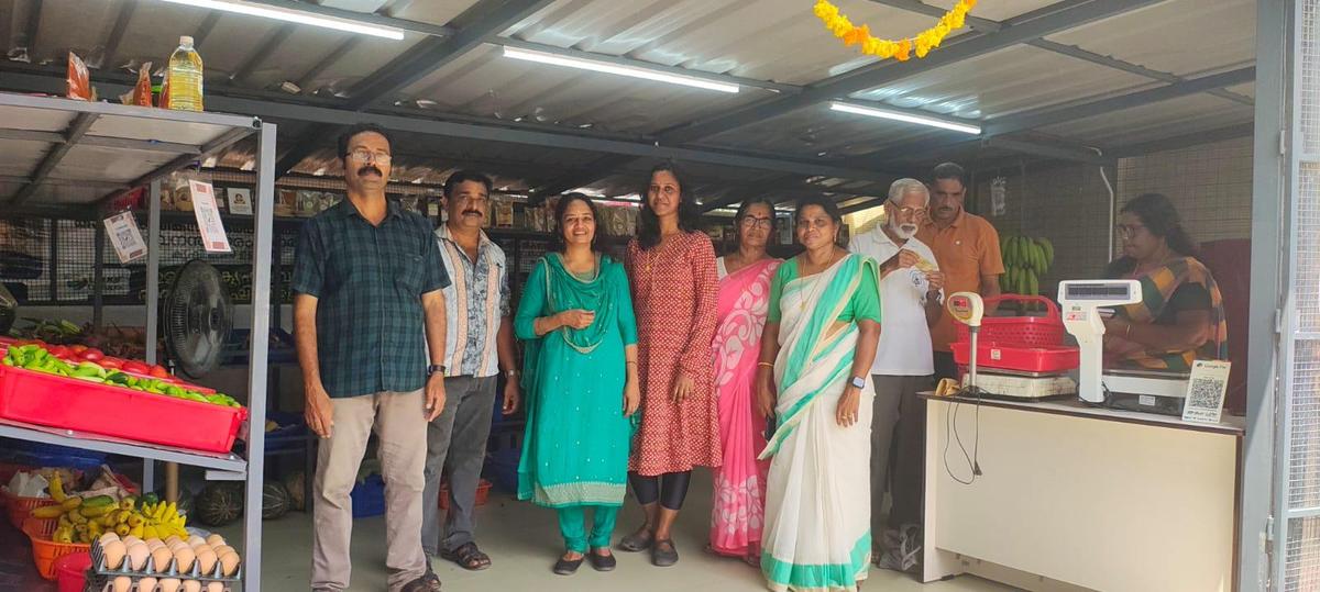 Sopna S (third from left) with her team at the shop Sopna S (third from left) with her team at the shop