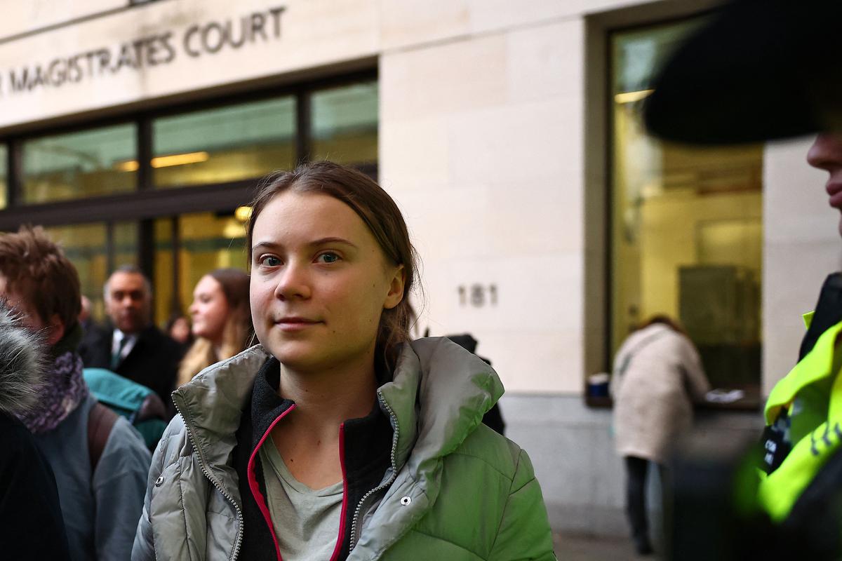 Juez británico desestima el caso de protesta de Greta Thunberg