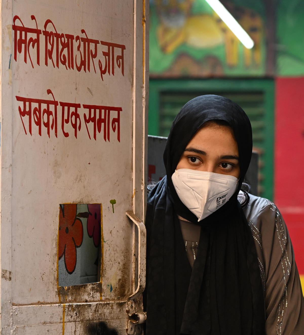 An Urdu teacher at the MCD run school in Old Delhi on January 24, 2025. 