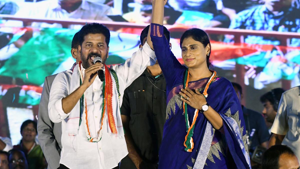 Telangana Chief Minister Revanth Reddy urges people of A.P. to give a leg-up for the Congress in State