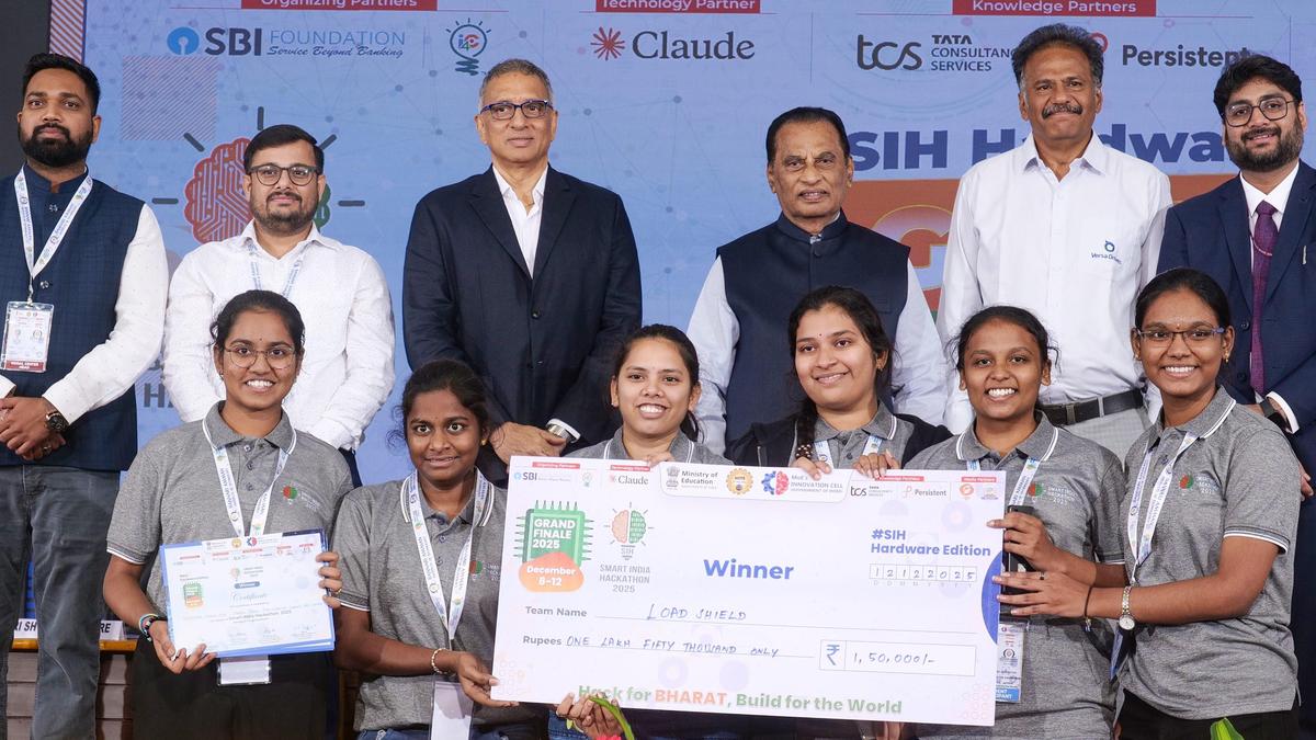 Winners at Smart India Hackathon awarded - The Hindu