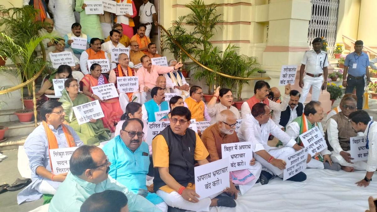 Bihar BJP boycotts Assembly proceedings in protest against MLA’s suspension