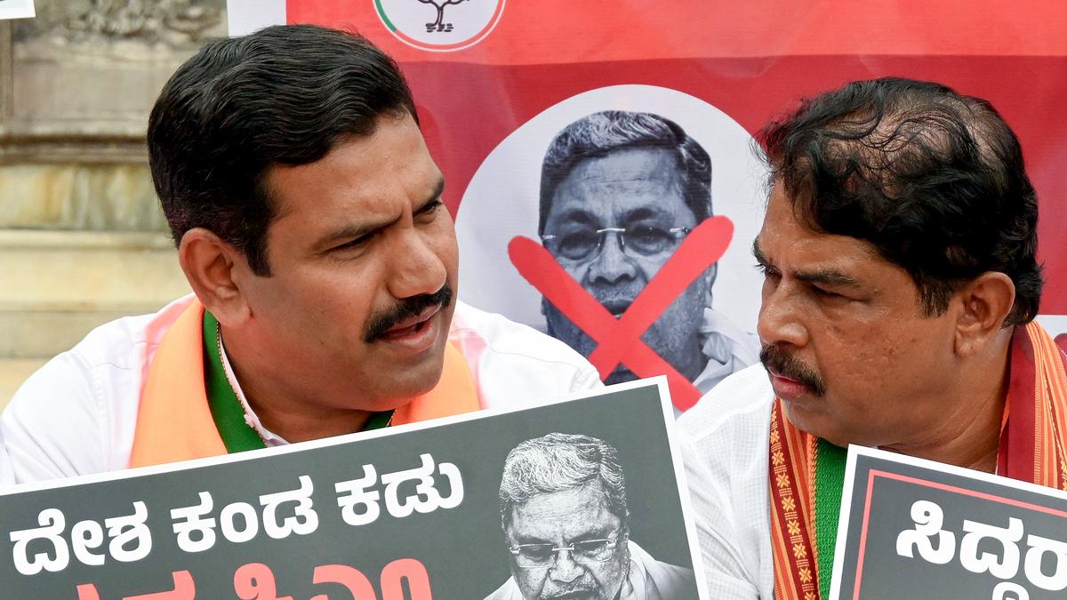 BJP demands immediate resignation of Karnataka Chief Minister Siddaramaiah in the wake of HC dismissing his petition