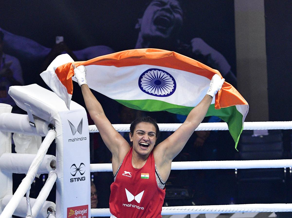 Saweety Boora is joy unbound after reigning supreme in the 81kg category at the IBA Women’s World Boxing Championships in New Delhi on March 25, 2023. 