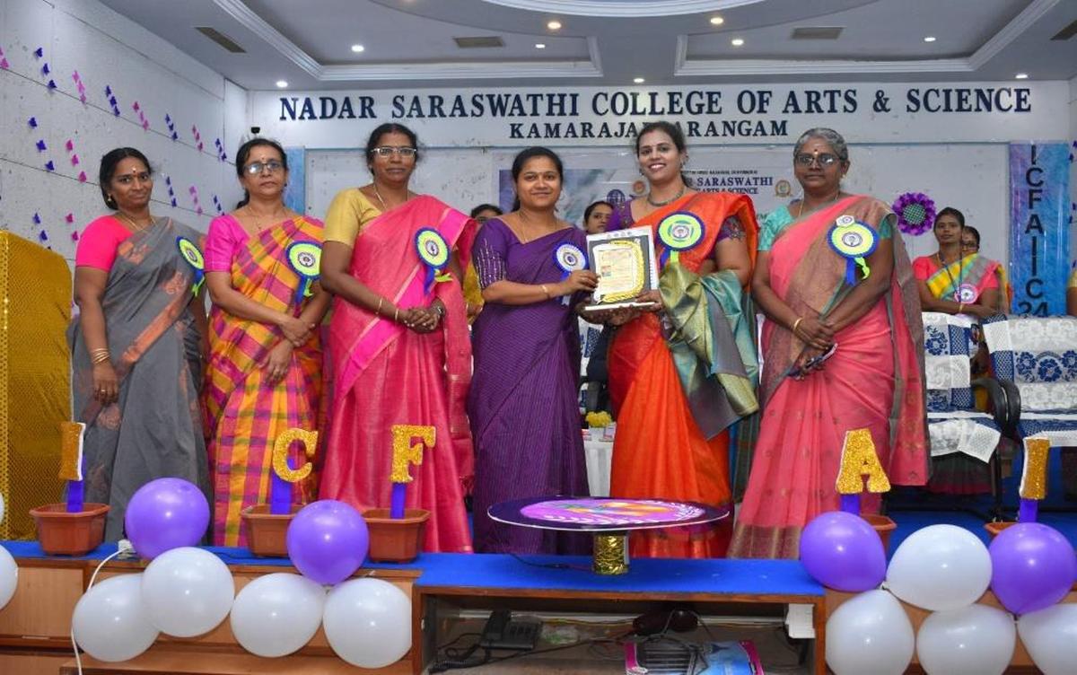 One of the conference events at Nadar Saraswathi College of Arts and Science, Theni.