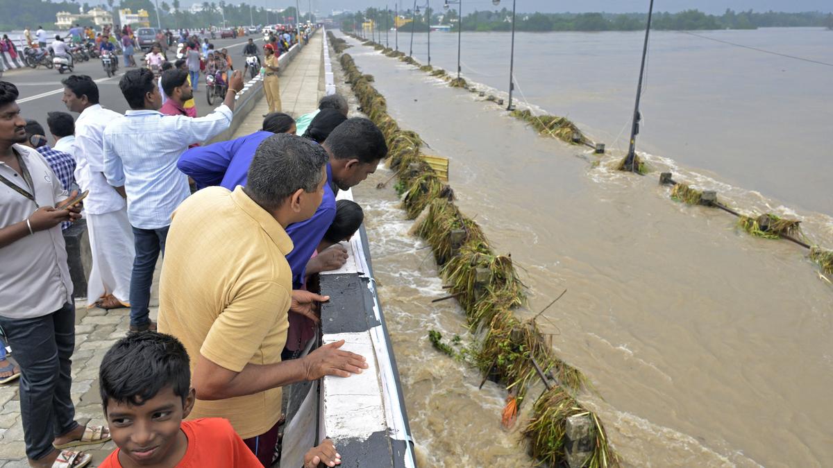 Rural areas affected by the release of water from Sathanur, Veedur Dams in T.N.