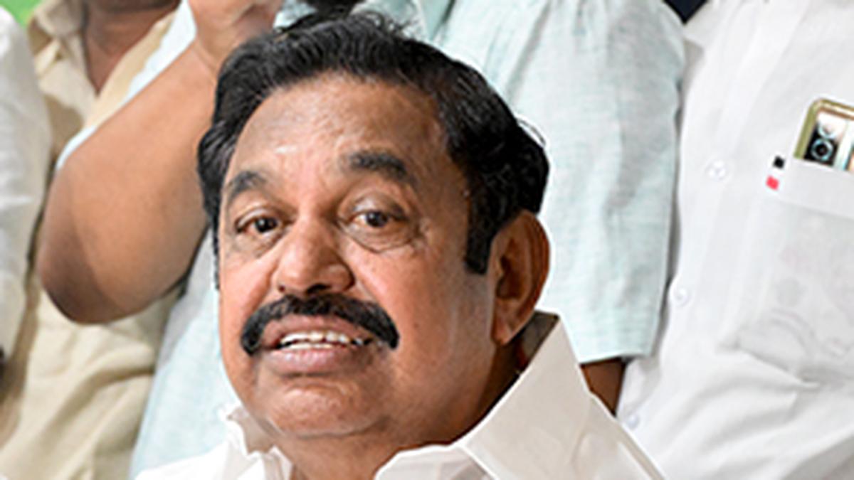 Palaniswami urges DMK govt. to take steps to improve Chennai’s cleanliness ranking