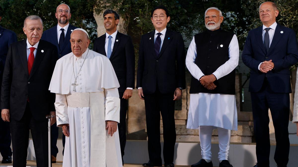 G7 summit pledges to promote India-Middle East-Europe economic corridor