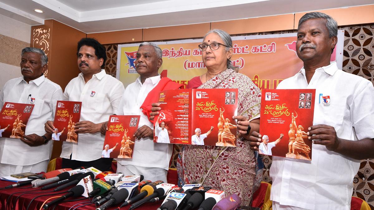 CPI(M) State secretary Shanmugam releases official invitation for 24th party congress to be held in Madurai