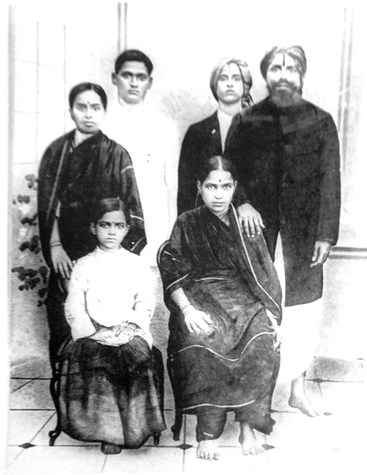 Subramania Bharati with his family