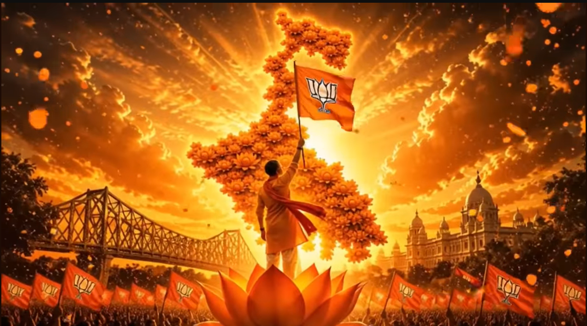 Uma captura de tela da música 'Thanda Thanda Cool Cool Mayer Bhoge Trinamool' enviada por Avijit Mondal entre vários outros criadores no Youtube em maio de 2026. Uma captura de tela da música 'Thanda Thanda Cool Cool Mayer Bhoge Trinamool' enviada por Avijit Mondal entre vários outros criadores no Youtube em maio de 2026.