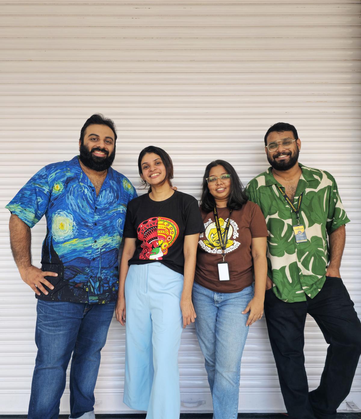 From left, Swaroop Krishnan, Gopika Menon, Haripriya Gopakumar and Vishal Venugopal 