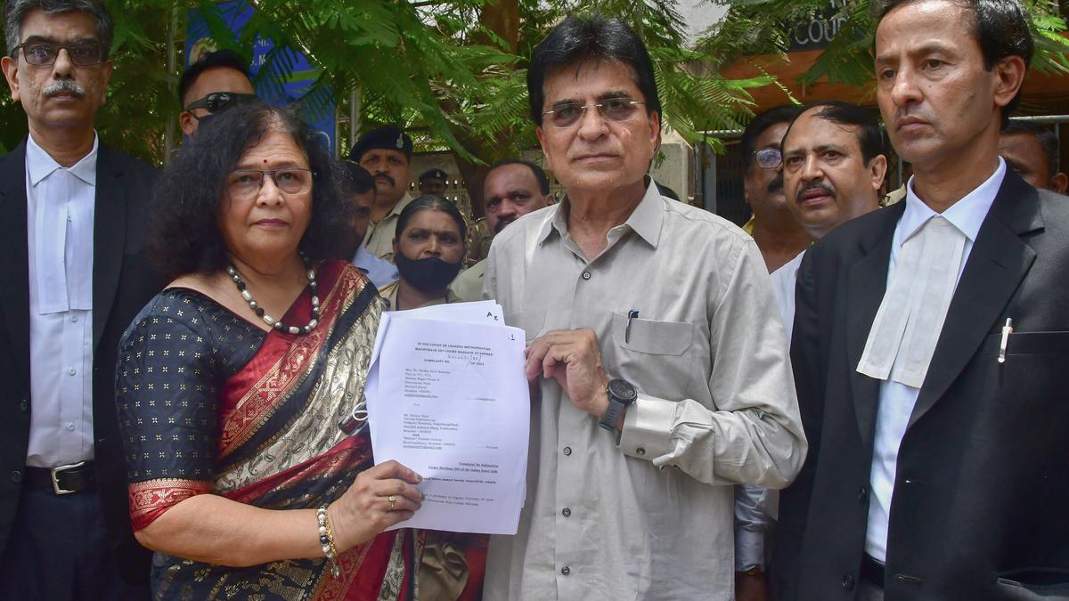 Kirit Somaiya’s wife files defamation suit against Sanjay Raut