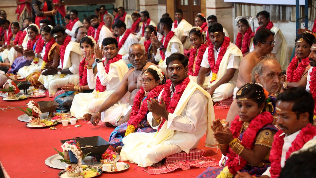31 differently abled couples tie the knot in mass wedding in Chennai
